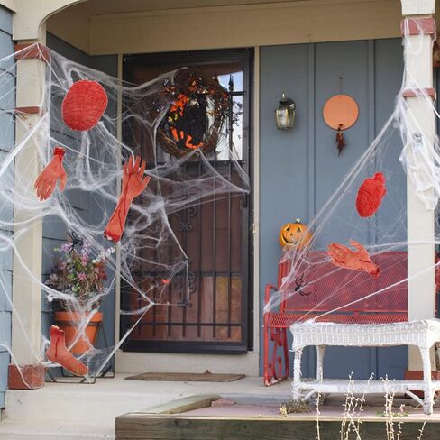 DOITOOL الهالوين أجزاء الجسم الدعائم حجم كبير جزء الجسم الدموي ديكور المنزل المسكون يد وهمية قدم قلب الدماغ موضوع حفلة قطعت الأيدي قدم مجموعة 6 قطع in Kuwait