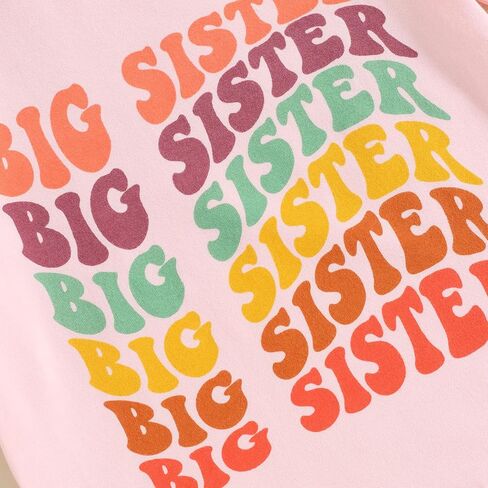 Big Brother Little Brother Big Sister Little Sister Sibling Matching Outfits Newborn Clothes Gift T-shirt Bodysuit Set in Kuwait