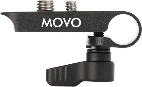 محول مشبك قضيب معياري Movo CAB1000 15 مم - يثبت الكاميرات والشاشات والمسجلات على الحفارات مع خيوط تركيب متعددة 1/4 بوصة و3/8 بوصة ذكر/أنثى (عبوتان) in Saudi Arabia