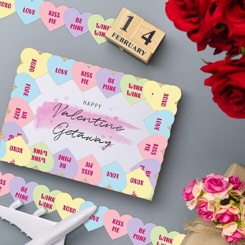 Panelee 68.9 قدم لوحة إعلانات الحدود الوردي القلب الأخضر شامروك الفراشات الزهور الفضاء الحدود تقليم لربيع عيد الحب عيد القديس باتريك ديكور الفصول الدراسية (فارغ شامروك) in Kuwait