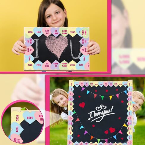 Panelee 68.9 قدم لوحة إعلانات الحدود الوردي القلب الأخضر شامروك الفراشات الزهور الفضاء الحدود تقليم لربيع عيد الحب عيد القديس باتريك ديكور الفصول الدراسية (فارغ شامروك) in Kuwait