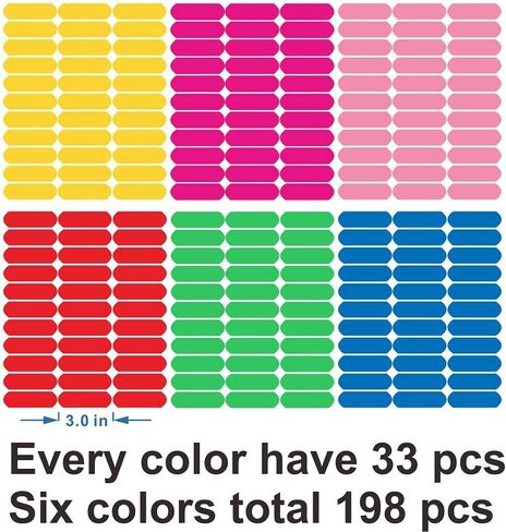 Rainbow Sprinkles Wall Decal - Confetti Colorful Fun PVC Removable Wall Sticker with 198 Pieces Rainbow Sprinkles in 6 Colors - Eco Friendly Wall Decals for Baby Room and Kids Room JWH162 (red+blush+lighe yellow+medium blue+fluorescence green+soft pink) in Saudi Arabia