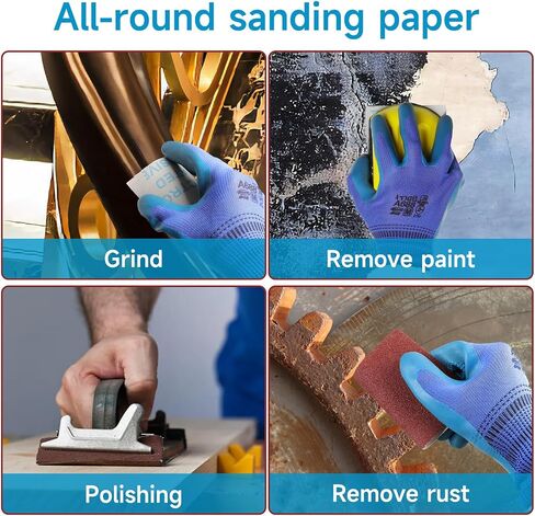 Shineboc 240 Grit Sandpaper Roll, 3.66" x 32.8 Feet Emery Cloth Roll Aluminum Oxide Sanding Paper Durable Cloth Back Dry Wet Sand Paper in Saudi Arabia