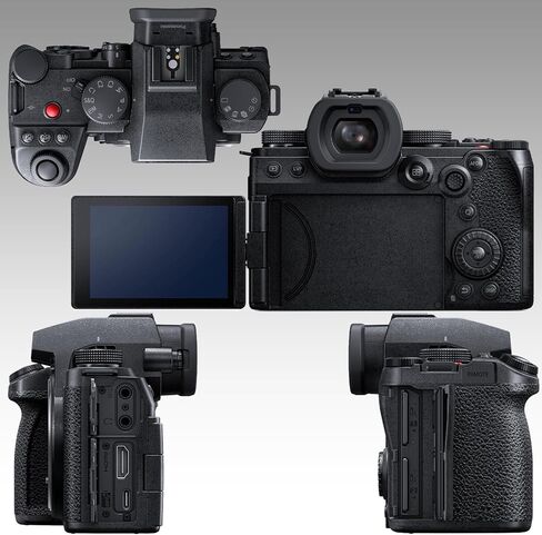 حزمة كاميرا Ultimaxx Essential Panasonic Lumix S5 IIX بدون مرآة (الهيكل فقط) - تتضمن: بطاقتي ذاكرة فائقة سعة 64 جيجابايت، وبطارية بديلة، ودعامة فلاش 180 درجة، ومصباح فيديو LED والمزيد (حزمة 22 قطعة) in Kuwait