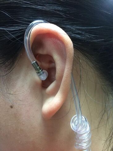 Universal Replacement Soft Silicone Open Ear Insert Earmould for Two Way Radio Earmold Coil Tube Audio Kits UV-5R UV-B6 BF-888S UV-B5 (Black, Large Medium Small) in Kuwait