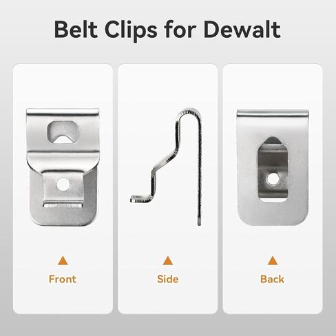 مشابك حزام Thaekuns لديوالت، 6 قطع 304 مشابك حفر من الفولاذ المقاوم للصدأ مع مسامير لـ Dewalt N268241 مناسبة لأدوات الطاقة 20 فولت DCD980 DCD980L2 DCD985L2 DCD985 in Kuwait