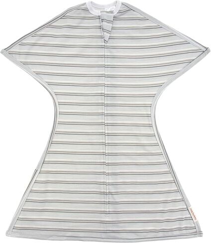 قماط SleepingBaby Zipadee-Zip Transition - كيس نوم للأطفال مع سحاب مريح - بطانية واسعة يمكن ارتداؤها للطفل لتغيير الحفاضات بسهولة - شريط ثلاثي، صغير (4-8 أشهر) in Kuwait