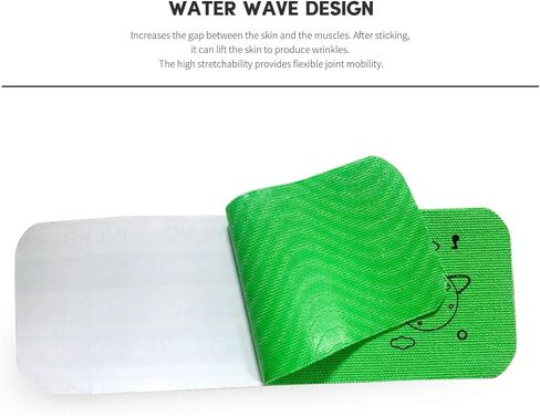 OK TAPE Kinesiology Tape Precut - Kids I Shape for Kid&Teenage, 5.9 Inches 32 Strips, Green & Orange / XTreme Y Shape for Football，Swimming, Basketball，Tennis，Gym Workout All Intense Exercise Sports 10 Inches 20 Strips, Black, 1 roll in Kuwait