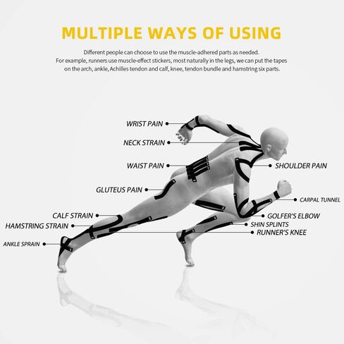 OK TAPE Kinesiology Tape Precut - Kids I Shape for Kid&Teenage, 5.9 Inches 32 Strips, Green & Orange / XTreme Y Shape for Football，Swimming, Basketball，Tennis，Gym Workout All Intense Exercise Sports 10 Inches 20 Strips, Black, 1 roll in Kuwait