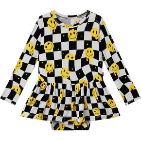 Bamboo Viscose Baby Girl Onesie Long Sleeve Bodysuit Infant Dresses