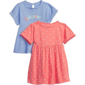 GAP Baby Girls' One Size Skater Dress-2 Pack