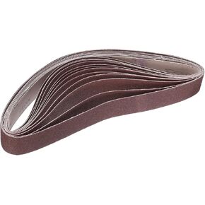 HARFINGTON 12pcs (2 Each of 40/80/120/180/240/400 Assorted Grits) Aluminum Oxide Sanding Belts 2" x 42" Ring Abrasive Belts Metal Polished Sandpaper for Belt and Disc Sander