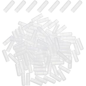 OLYCRAFT 100pcs Plastic Male Protector Cap 3.5mm Inner Diameter Port Cover Anti-Dust Plugs Cap Cover Plug Clear Protective Cap Round Dust Stopper for Earphones Headphones Plugs Cover Protecting