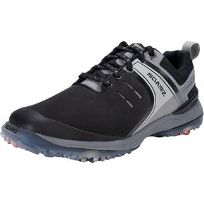 SQAIRZ Speed - Mens Athletic Golf Shoes - Square Toe for Balance, Stability, & Comfort - Cushioned Insole - Replaceable Spikes - Waterproof - Professional Performance Golf Footwear