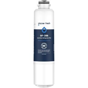 GLACIER FRESH DA29-00020B Refrigerator Water Filter Compatible with Samsung* DA29-00020A/B, DA29-00020B-1, HAF-CIN/EXP, 46-9101, RF4267HARS For French Door Fridge Kitchen (4 PACK)