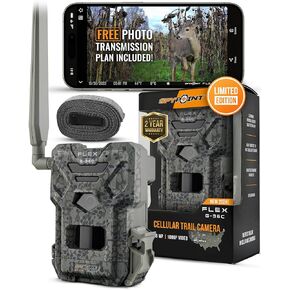 SPYPOINT Flex G-36 Camo - Outdoor Cellular Trail Camera,1080p Video with Sound, 36 Megapixels, 0.3S Trigger Speed, 100 Flash and Detection Range with Improved Battery Life