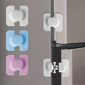 3Pcs Fridge Lock - Refrigerator Lock for Kids Fridge Child Latch to Keep Door Seal Closed