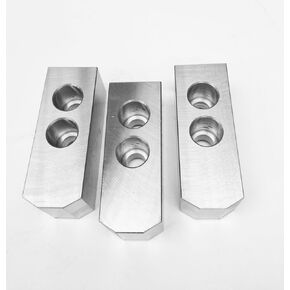 TAIKI 3900-4646 3 Piece Soft Steel Jaw Set, 1/16" x 90 Degree Serrations, 10" Chuck Size