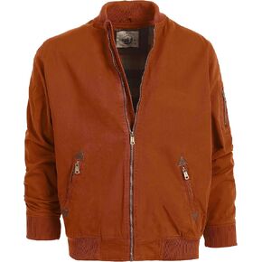 Gioberti Men's 100% Cotton Sportwear Full Zipper Twill Bomber Jacket in Saudi Arabia