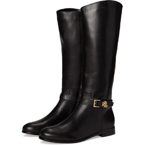 Lauren Ralph Lauren Women's Brooke Burnished Leather Riding Boot