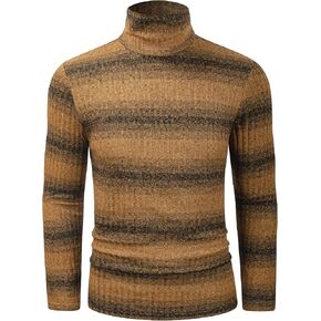 Derminpro Men's Slim Fit Soft Turtleneck Long Sleeve Pullover Lightweight T-Shirt in Saudi Arabia