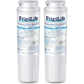 FrigiLife UKF8001 Replacement for EveryDrop Filter 4, Everydrop EDR4RXD1, UKF8001AXX-200, UKF8001P, Whirlpool 4396395, 469006, FMM-2 MPF15090 WF-UKF8001, SGF-M9 Refrigerator Water Filter, 4PACK