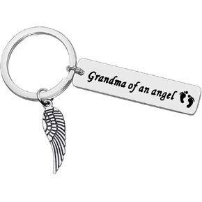 Baby Memorial Keychain Remembrance Baby Keychain in Memory of Baby Gifts for Grandma Memorial Baby Keyring Sympathy Gift Loss of Baby Gift Memorial Gifts for Loss of Infant Child Sympathy Jewelry