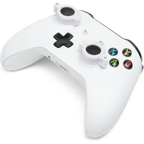 Glistco Joy Guardians - Joystick Stabilizer Clamps Compatible with Xbox Series X and S Controllers (Black & White) (White)