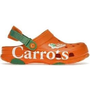 Crocs Carrots X Classic All Terrain Clogs Size 10 Mens, Size 12 Womens Orange White Green 207266-810