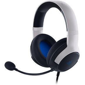 Razer Kaira X Wired Headset for PlayStation 5 with 50 mm Driver, Hyperclear Cardioid Microphone, Volume Control, Microphone Mute Button, Black/White
