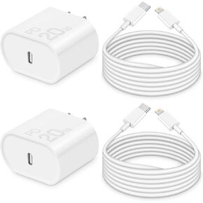 【3 Pack】 20W USB C Charger for New iPhone Charger Block with PD 3.0 Type C Fast Charging Block for iPhone 14/14 pro/14 plus/14 pro max/13/12/11/SE/XR/8, iPad Pro/Mini, Galaxy, Pixel 4/3 and More