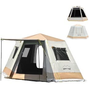 ONTYZZ 4 Person Large Waterproof Camping Tents Family Tent Canopy All-in-One Dome Tents for Camping Hiking Outdoor Picnic 240 * 210 * 185cm