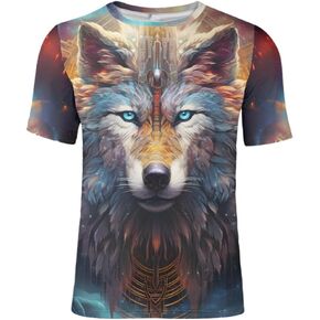 DUOLIFU Unisex 3D Printed Cool Vikings Tattoo Norse Mythology Blouse T-Shirt Tops