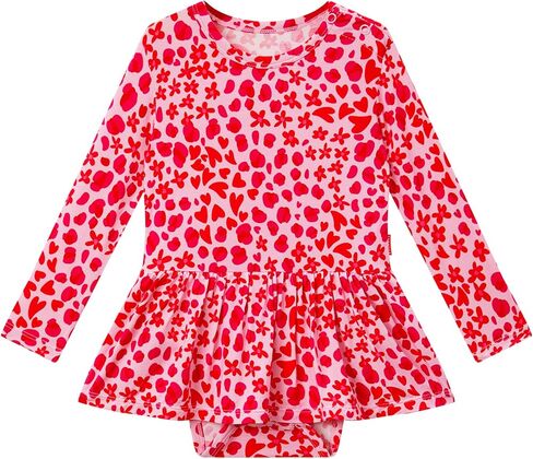 Bamboo Viscose Baby Girl Onesie Long Sleeve Bodysuit Infant Dresses in Kuwait
