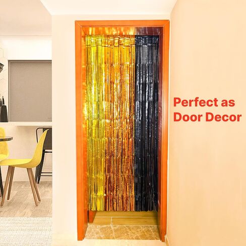 4 Pack Large Rainbow Foil Fringe Curtain-13.2x6.6ft Rainbow Tinsel Streamers Backdrop, Fuller-Effect Colorful Photo Backdrop for Birthday Decorations, Rainbow Party, Back to School, Photo Booth Props in Saudi Arabia