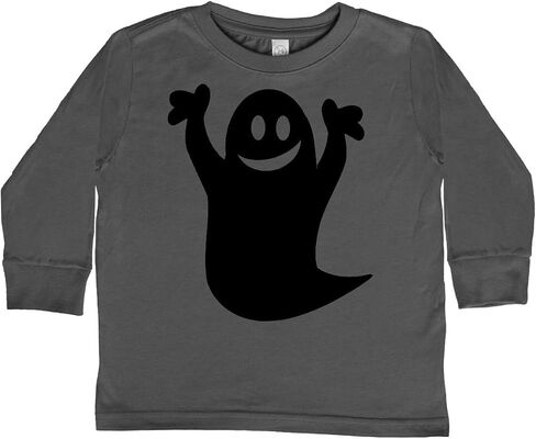 inktastic Happy Halloween Cute Ghost Toddler Long Sleeve T-Shirt in Kuwait