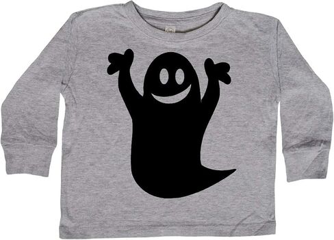 inktastic Happy Halloween Cute Ghost Toddler Long Sleeve T-Shirt in Kuwait