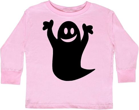 inktastic Happy Halloween Cute Ghost Toddler Long Sleeve T-Shirt in Kuwait