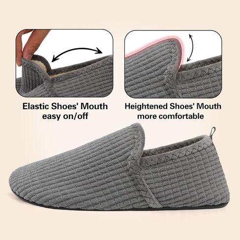 Spesoul Slippers for Women Men Furry Indoor House Shoes Soft Rubber Sole Slipper Socks Slip On House Slippers for Bedroom Home Office Travel Yoga in Saudi Arabia