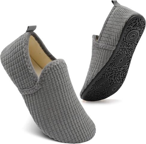 Spesoul Slippers for Women Men Furry Indoor House Shoes Soft Rubber Sole Slipper Socks Slip On House Slippers for Bedroom Home Office Travel Yoga in Saudi Arabia