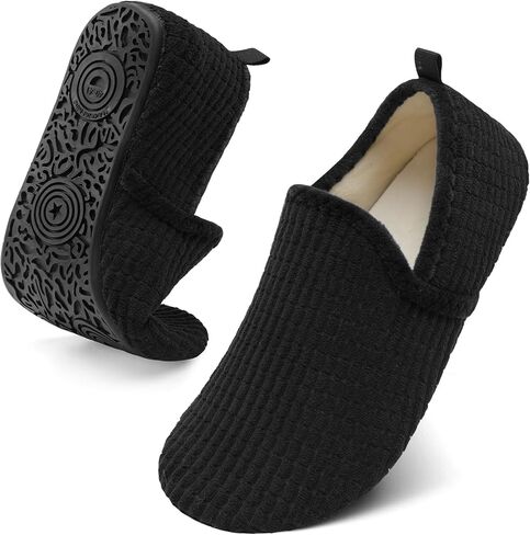Spesoul Slippers for Women Men Furry Indoor House Shoes Soft Rubber Sole Slipper Socks Slip On House Slippers for Bedroom Home Office Travel Yoga in Saudi Arabia