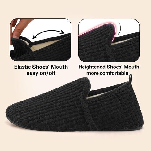 Spesoul Slippers for Women Men Furry Indoor House Shoes Soft Rubber Sole Slipper Socks Slip On House Slippers for Bedroom Home Office Travel Yoga in Saudi Arabia