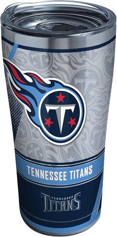 كوب Tervis ذو الجدران الثلاثية NFL Tennessee Titans المعزول يحافظ على المشروبات باردة وساخنة، 30oz - من الفولاذ المقاوم للصدأ، حافة in Saudi Arabia