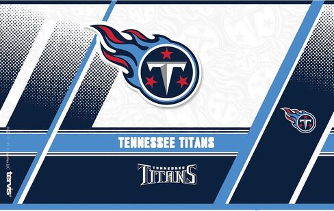 كوب Tervis ذو الجدران الثلاثية NFL Tennessee Titans المعزول يحافظ على المشروبات باردة وساخنة، 30oz - من الفولاذ المقاوم للصدأ، حافة in Saudi Arabia