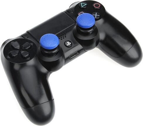 Amazon Basics PlayStation 4/5 Controller Thumb Grips - 2-Pack, Blue in Saudi Arabia