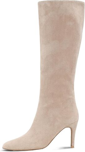 Shoe'N Tale Women's Knee High Boots Pointed Toe Stiletto High Heel Long Boots Side Zipper Tall Boots in Kuwait