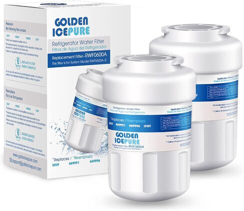GOLDEN ICEPURE MWF Refrigerator Water Filter Replacement for GE SmartWater MWFA, 1PACK, GWF, GWFA, RWF0600A, FMG-1, WFC1201, GSE25GSHECSS, PC75009, 197D6321P006, Kenmore 9991, PC83879, GSL25JFTABS in Saudi Arabia