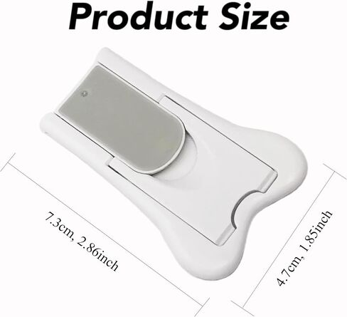 Bestac Sliding Door Lock for Child Safety, Baby Proof Locks with No Screws or Drills for Sliding Door, Window, Wardrobe (White) in Saudi Arabia