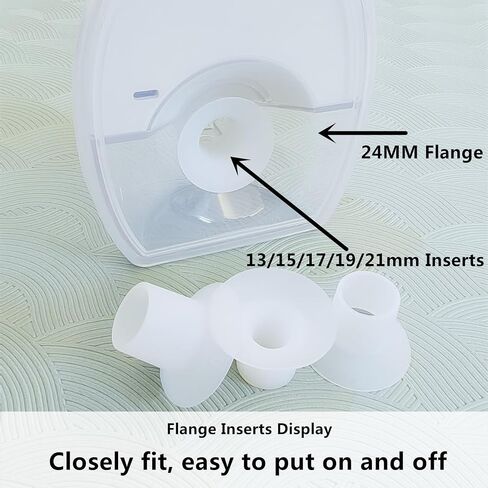 حشوات شفة 13/15 مم 4 قطع حشوات مضخة قابلة للاستبدال متوافقة مع Spectra Motif Luna Medela Momcozy Tsrete 24 مم حشوات حجم شفة المضخة للأمهات in Saudi Arabia