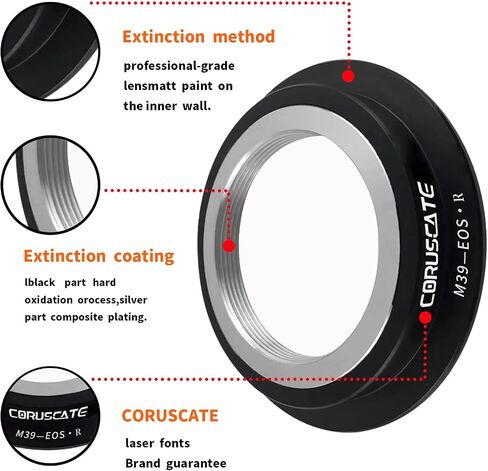 L39 to NEX Lens Mount Adapter Compatible with for LM M39 L39 LTM 39mm Lens to NEX E-Mount Camera.a7R,a7C,a7 IV,a7 III,a7 II,a7 a5100,a5000,a3500,a3000,NEX-7,NEX-6,NEX-5T,NEX-5R,NEX-5N in Saudi Arabia